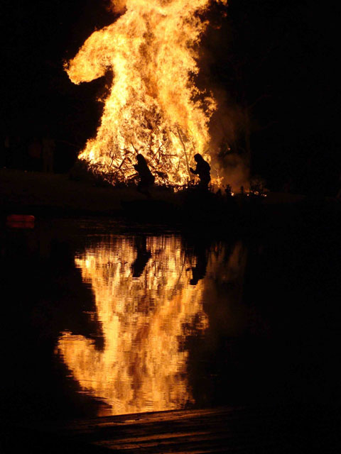 Bonfire in Bovina: Photo by Alison Cherry.